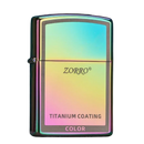 Zorro Lighter Fluid Refill Flip Lid Titanium Colourful Design