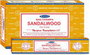 SATYA SANDALWOOD  Incense Sticks - 120 Sticks