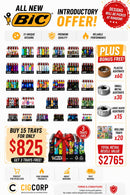 BIC® 15 Tray Introductory Reseller Bundle – Buy 15 Trays, Get 3 FREE + BONUS Ashtrays & Rolling Trays