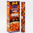 SATYA Amber Incense Sticks 120 Sticks | Charcoal Free Premium Agarbatti