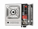 MIK Portable Silver Butane Gas Stove Kit + 4 FREE Butane Cartridges