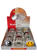 Metal Herb & Tobacco Grinder – Assorted Designs | 3 Piece | Display of 12