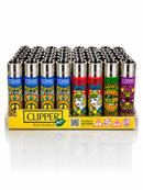 CLEARANCE! Clipper Lighters Hippie Design (48PCS/DISPLAY)