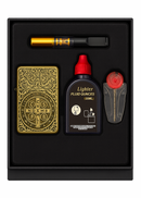 Metal Cased Windproof Lighter Cross Design 4PC Set - 10 pks