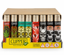 Clipper Lighters Skulls 48pcs