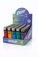 ENUFF DISPO Transparent Refillable Lighter – 50pcs Display