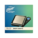 ENUFF Kinetic digital scale packaging with blue and green gradient background