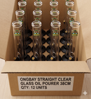 Ongbay Straight Clear Glass Oil Pourer 38cm