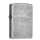 Zorro Lighter Fluid Refill Flip Lid Worn Silver Design