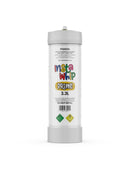 A 3.3L canister of Insta Whip Prime Poison makeup remover, featuring a white body with colorful branding and hazard symbols, set against a plain white background.