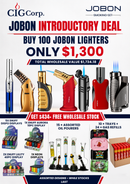 Jobon 100-Piece Lighter Deal + $451 FREE Stock