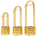 MIK Coco Gold Shisha Charcoal Holder 3pcs