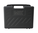 Black carrying case for a gas stove with 'MIK' branding on a white background