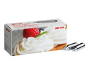 Mosa cream chargers packaging with two chargers on a white background