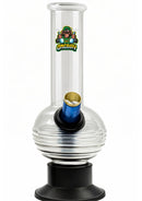 Ongbay Crystal Clear Ribbed Base Glass Oil Pourer (18CM)