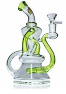 Ongbay Green Recycler Glass Oil Pourer – Multi-Chamber Design (18CM)