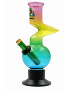 Ongbay Rainbow Zig-Zag Glass Oil Pourer (18CM)