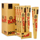 Raw rolling paper packages on a white background