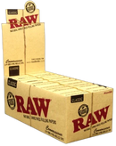 Raw Connoisseur Classic 1 1/4 Rolling Paper With Pre-Rolled Tips - 24 In Box