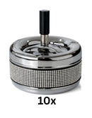 Diamante Ashtray Spin Push Lid Large