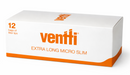 Ventti Extra Long Micro Slim 12 Bags Filter (White)