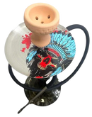 Glass & Stainless Steel Skull Design Shisha (55CM)