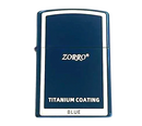 Zorro Lighter Fluid Refill Flip Lid Blue Design