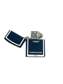 Zorro Lighter Fluid Refill Flip Lid Blue Design