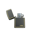 Zorro Lighter Fluid Refill Flip Lid Gold Stripes Design