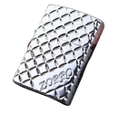 Zorro Lighter Fluid Refill Flip Lid Silver Check Design