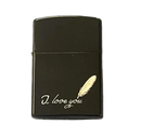 Zorro Lighter Fluid Refill Flip Lid I Love You Design