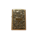 Zorro Lighter Fluid Refill Flip Lid Bronze Vine Design