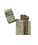 Zorro Lighter Fluid Refill Flip Lid Silver Granite Design