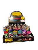 Clipper Lighter Pop Art Skull Hats 30pk