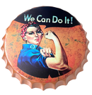 Wall Hung Bottle Cap Assorted Designs (38CM)