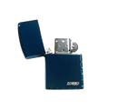 Zorro Lighter Fluid Refill Flip Lid Dark Blue Design