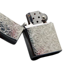 Zorro Lighter Fluid Refill Flip Lid Intricate Leaf Design