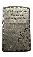 Zorro Lighter Fluid Refill Flip Lid Love Design