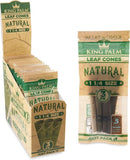 KING PALM Natural 1 1/4 Size - 84mm - 3PK / 15 PER BOX