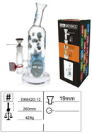 CLEARANCE D&K Glass Oil Pourer 26cm Blue Rick & Morty Design
