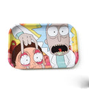 Cartoon-themed tray with characters from a popular animated series on a white background