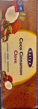 SATYA  Coco Cinnamon Incense Sticks - 120 Sticks