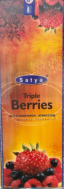 SATYA  Triple Berries Incense Sticks - 120 Sticks